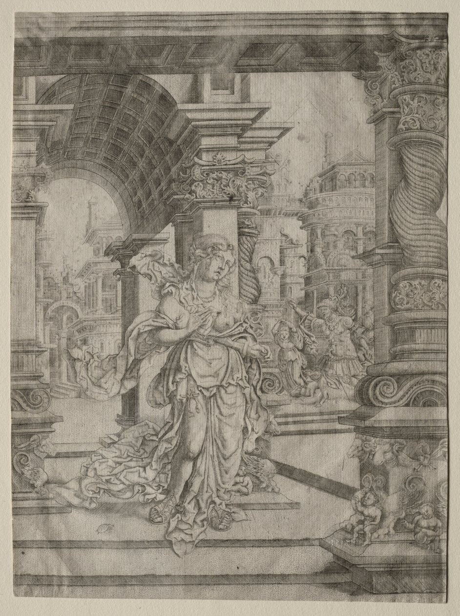 Lucretia halála alkotó: Frans Crabbe van Esplegem