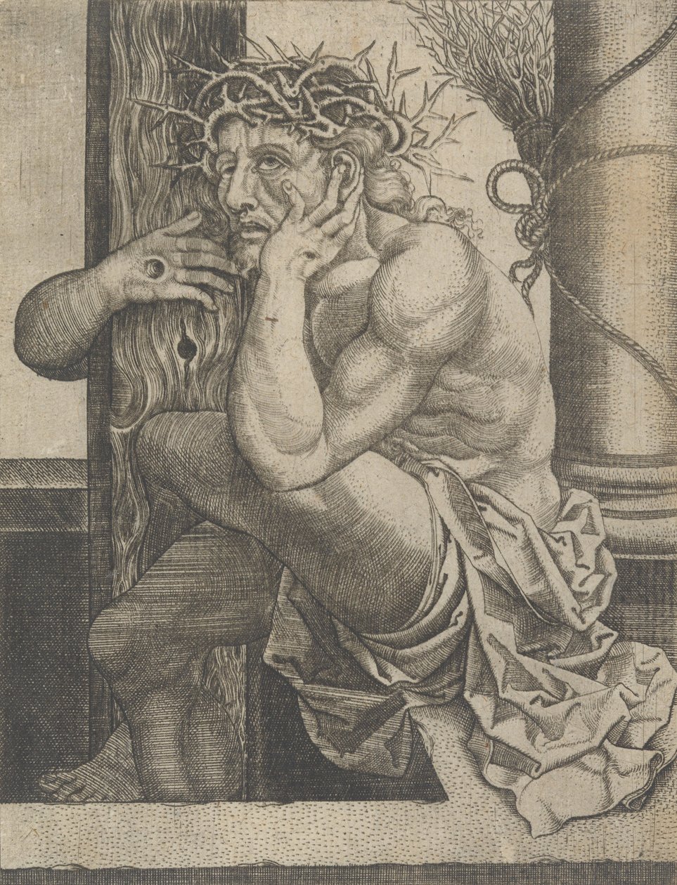 Krisztus mint a fájdalmak embere, kb. 1522-25. alkotó: Frans Crabbe van Espleghem
