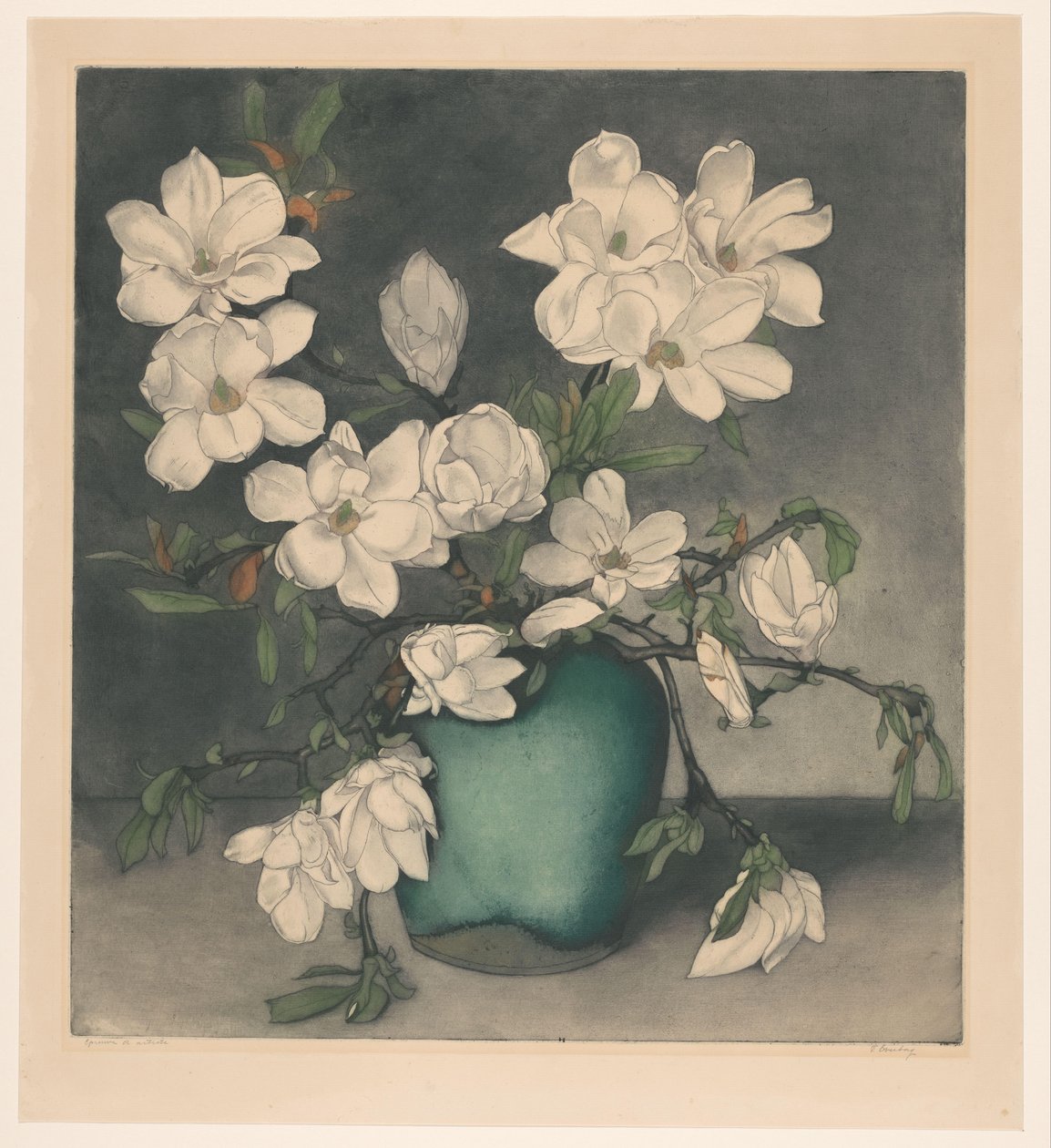 Magnoliatacken alkotó: Frans Everbag (signed by artist)