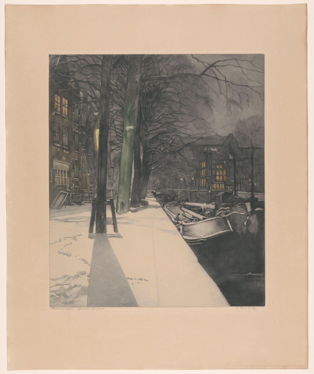 Prinsengracht (eredeti cím az objektumon) alkotó: Frans Everbag (signed by artist)