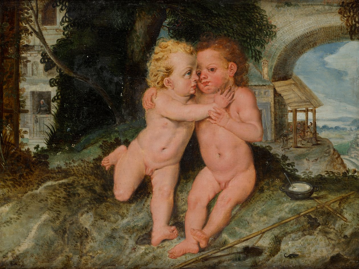 Krisztus gyermeke Johannesknabennel alkotó: Frans Floris