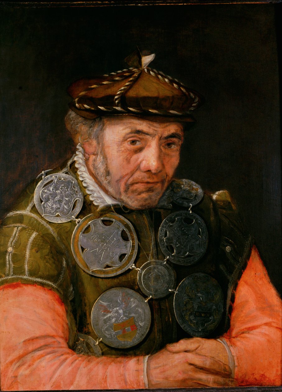 A retorikusok kamarájának vagy céhének hírnöke ... alkotó: Frans Floris