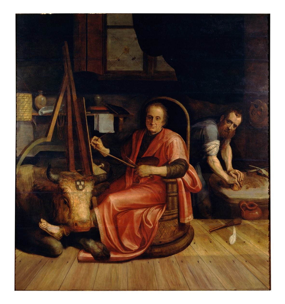 Szent Lukács Madonnát festve (olaj, vászon) alkotó: Frans Floris