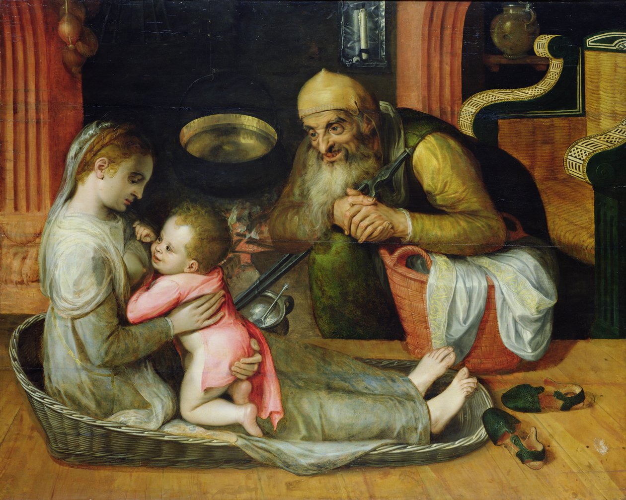A Szent Család, 1554 körül alkotó: Frans Floris