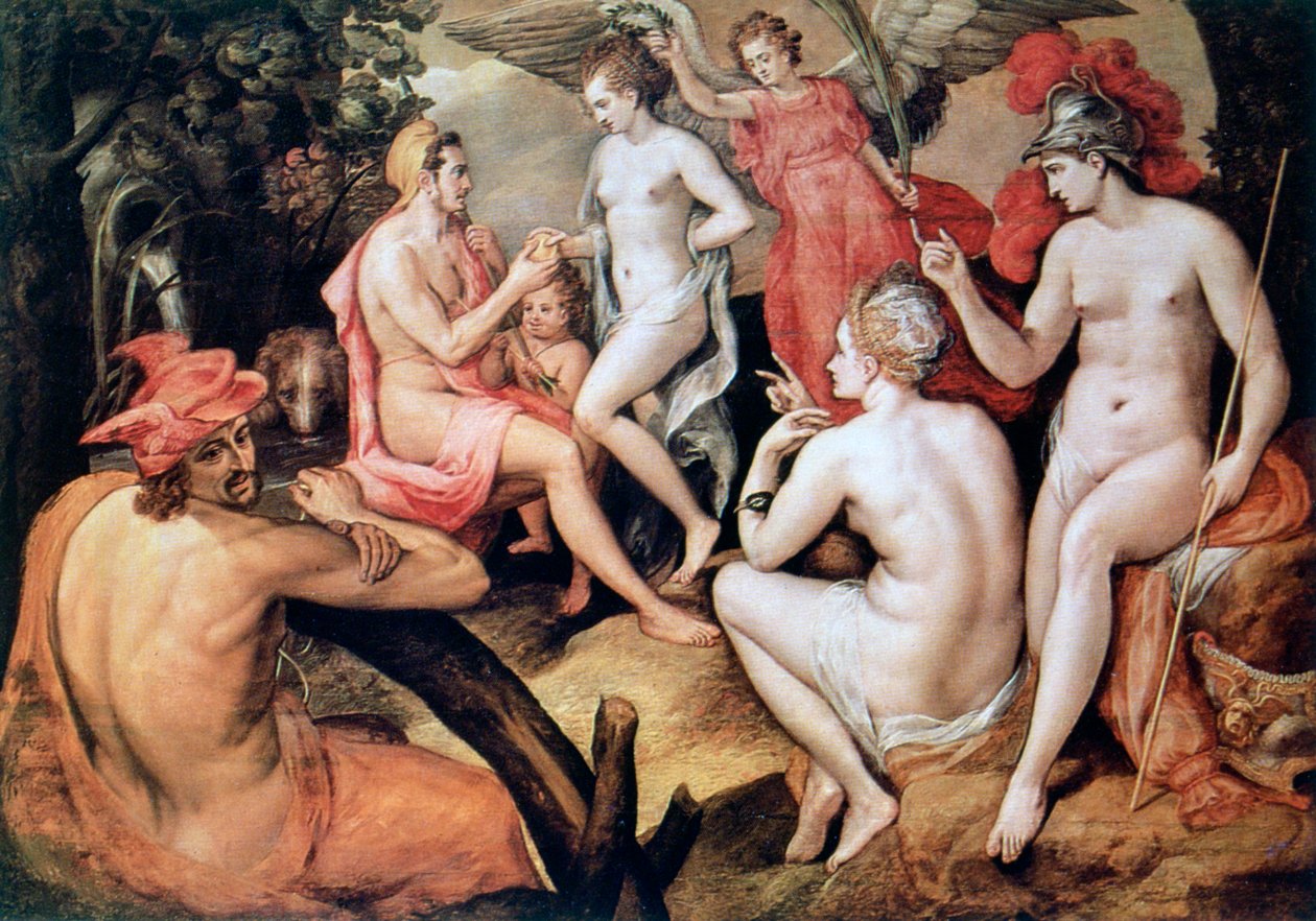 A párizsi ítélet, c1550 alkotó: Frans Floris