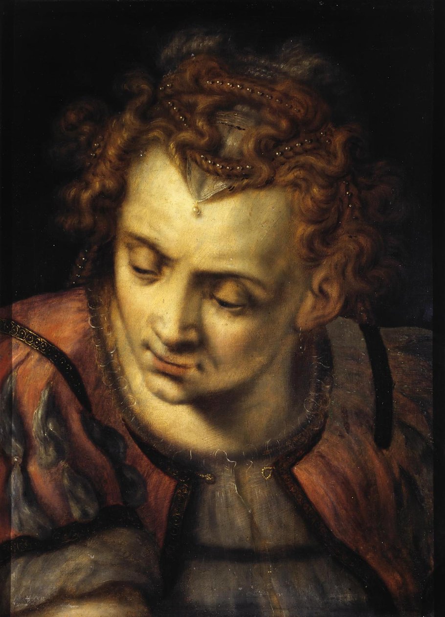Tanulmány egy nő fejéről alkotó: Frans Floris I