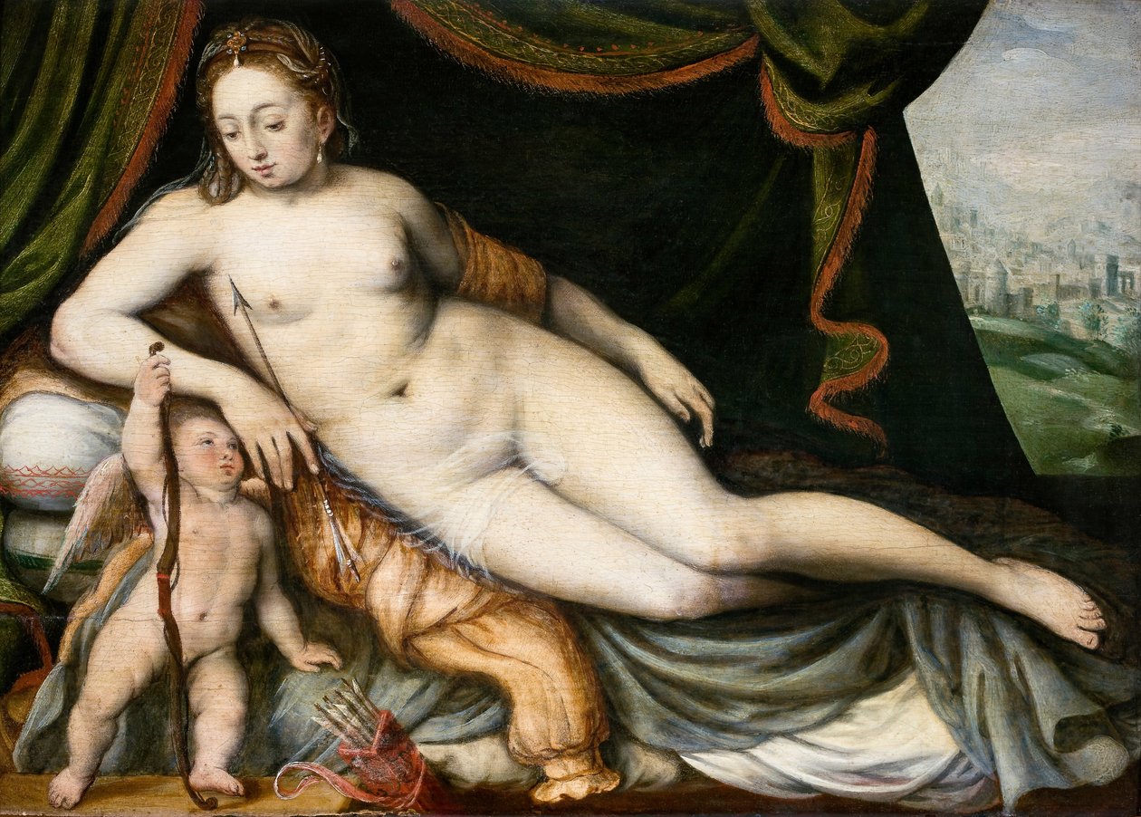 Vénusz és Ámor alkotó: Frans Floris I