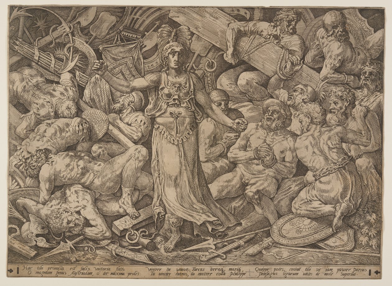 Viktória körülötte foglyok és haditrófeák alkotó: Frans Floris I