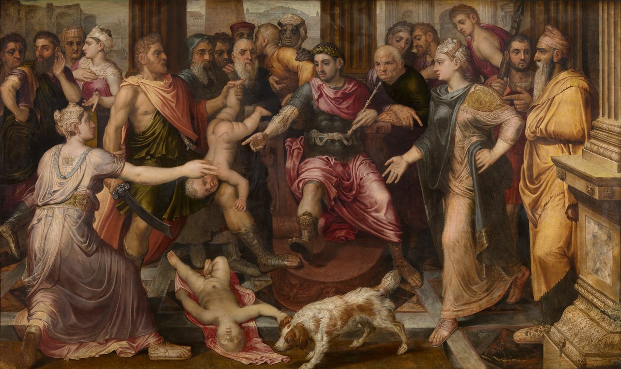 Salamon ítélete, 1547 körül. alkotó: Frans Floris the Elder