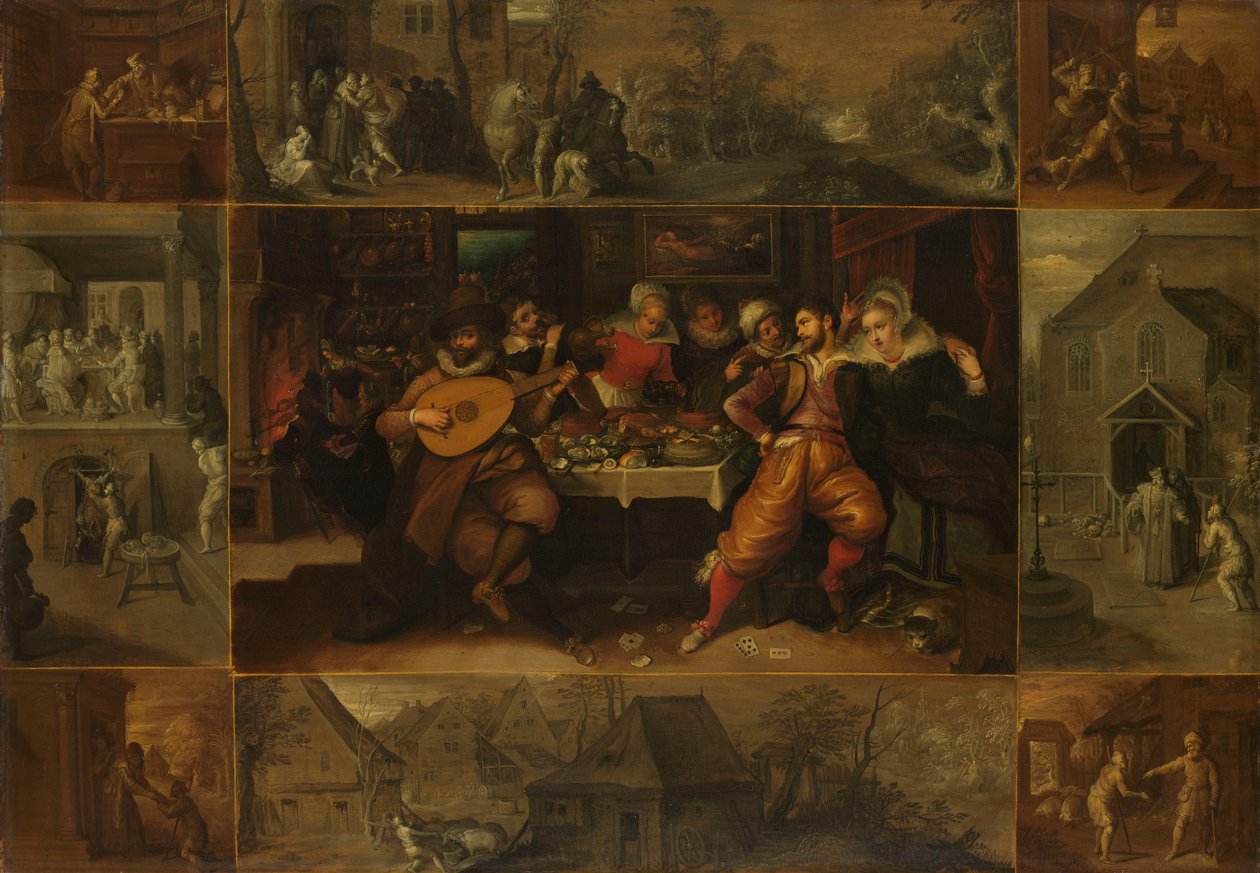 Példabeszéd a tékozló fiúról alkotó: Frans Francken (II)