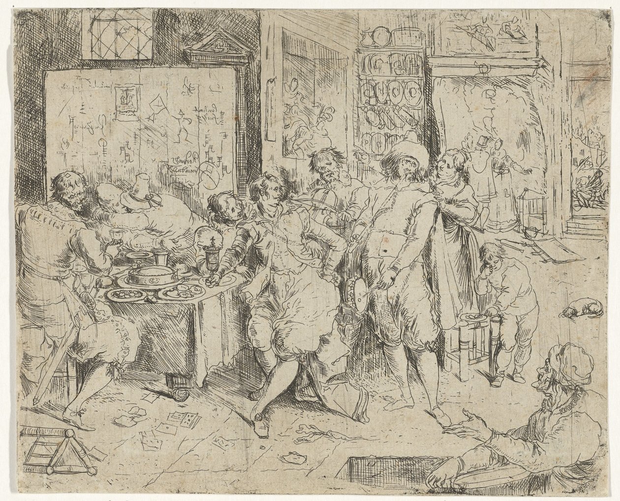A tékozló fiú elherdálja az örökségét alkotó: Frans Francken (III)