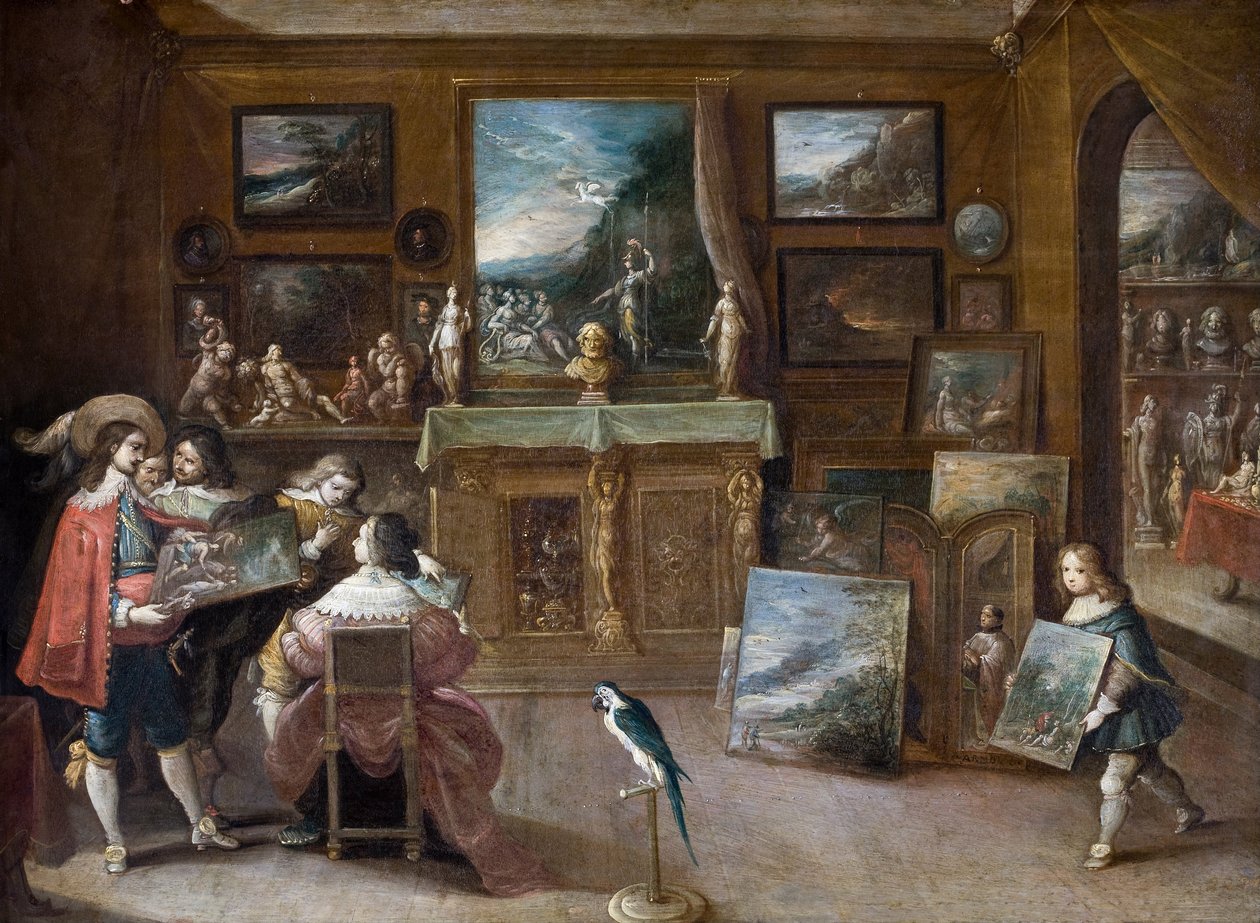 Látogatás a műkereskedőnél alkotó: Frans Francken the Younger