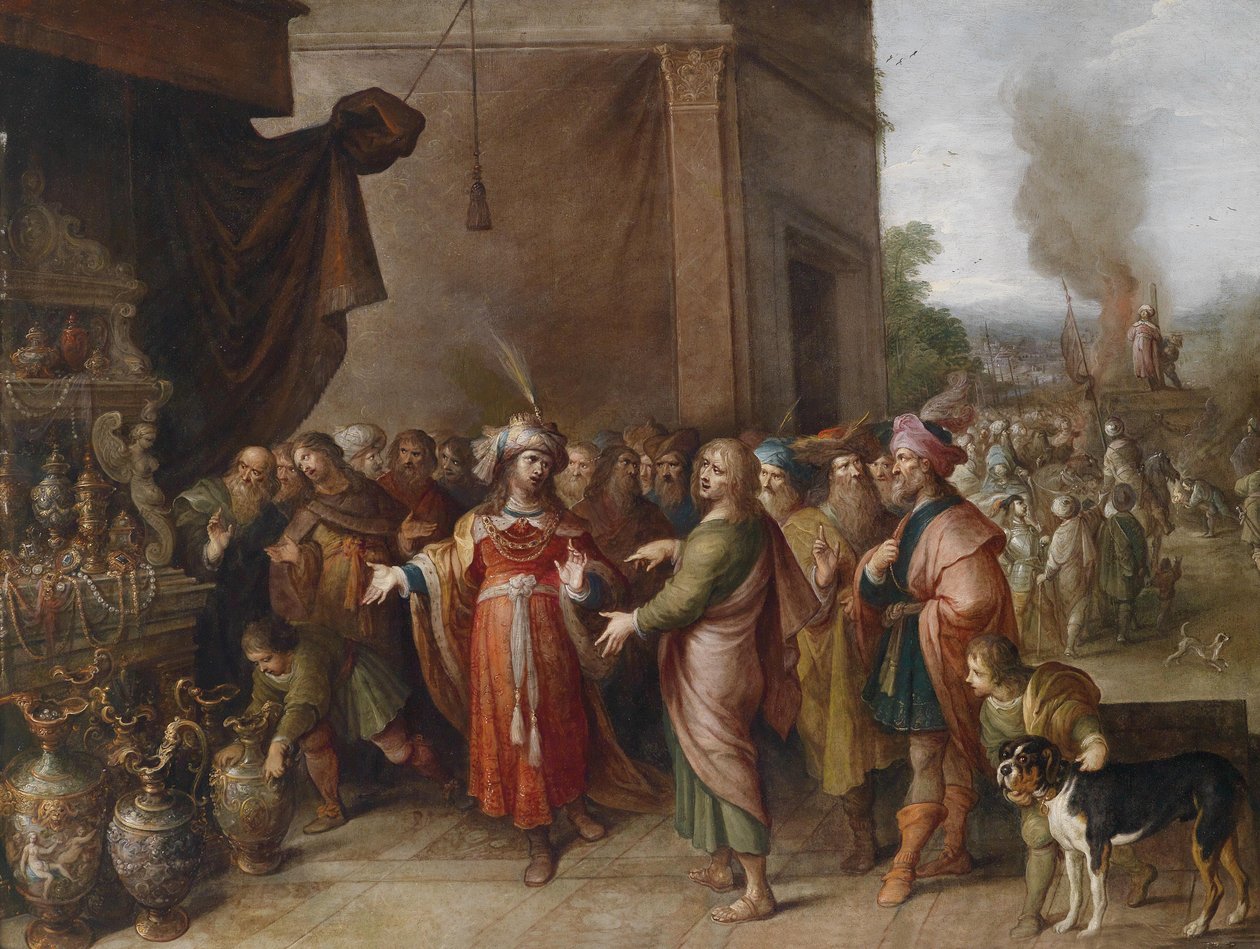Kroiszus megmutatja Szolónnak a kincseit alkotó: Frans Francken the Younger