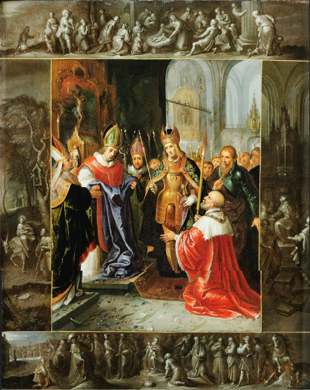 V. Károly császár megmutatta a Szűzanya palástját alkotó: Frans Francken the Younger