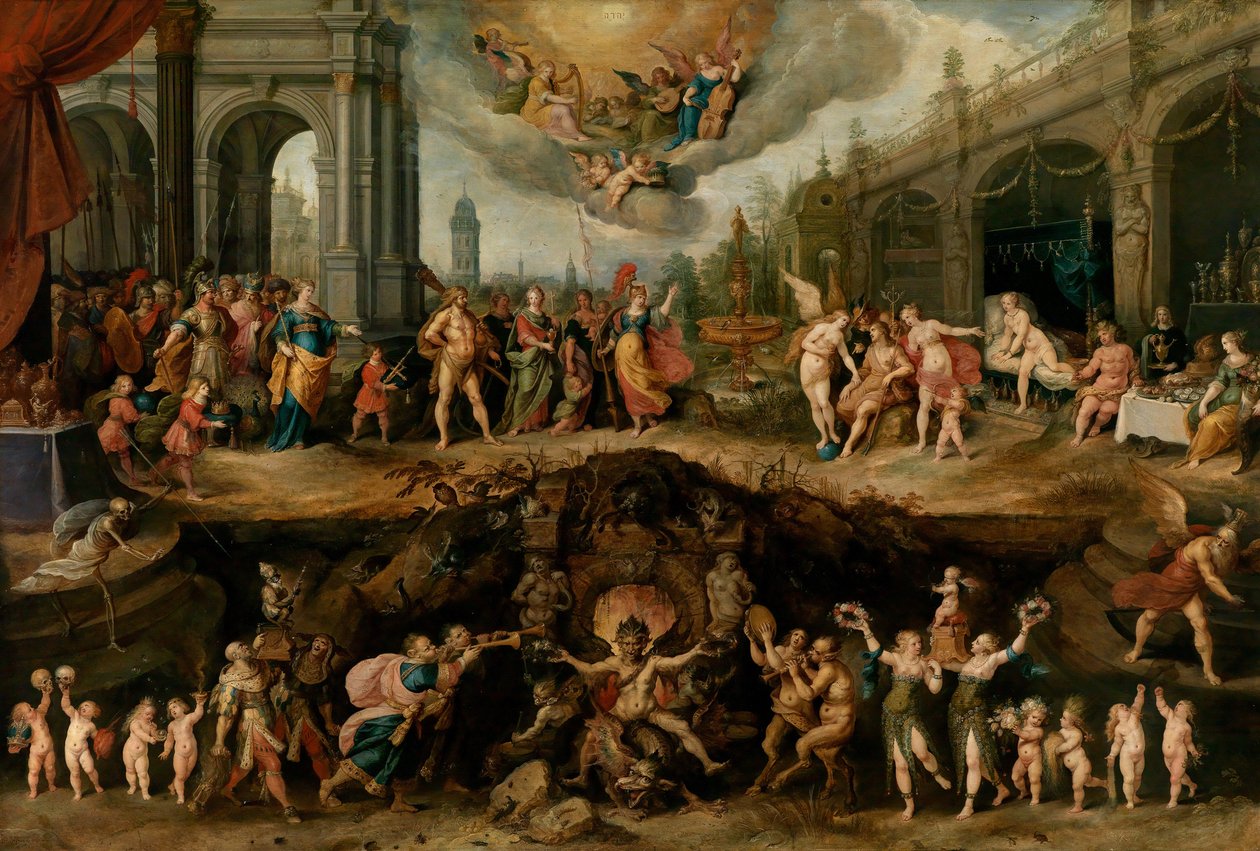 Az embernek választania kell az erények és a bűnök között, 1635 alkotó: Frans Francken the Younger