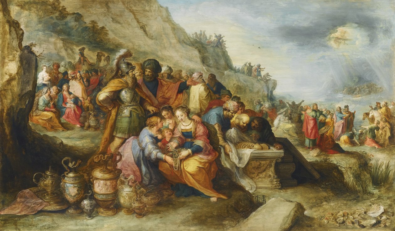 Az izraeliták, miután átkeltek a Vörös-tengeren, József pátriárka sírjánál, 1630 alkotó: Frans Francken the Younger