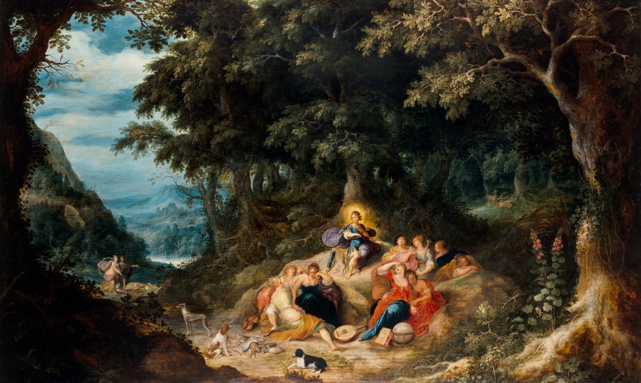 Apollo And The Nine Muses alkotó: Frans & Govaerts Abraham (1589 1626) Francken