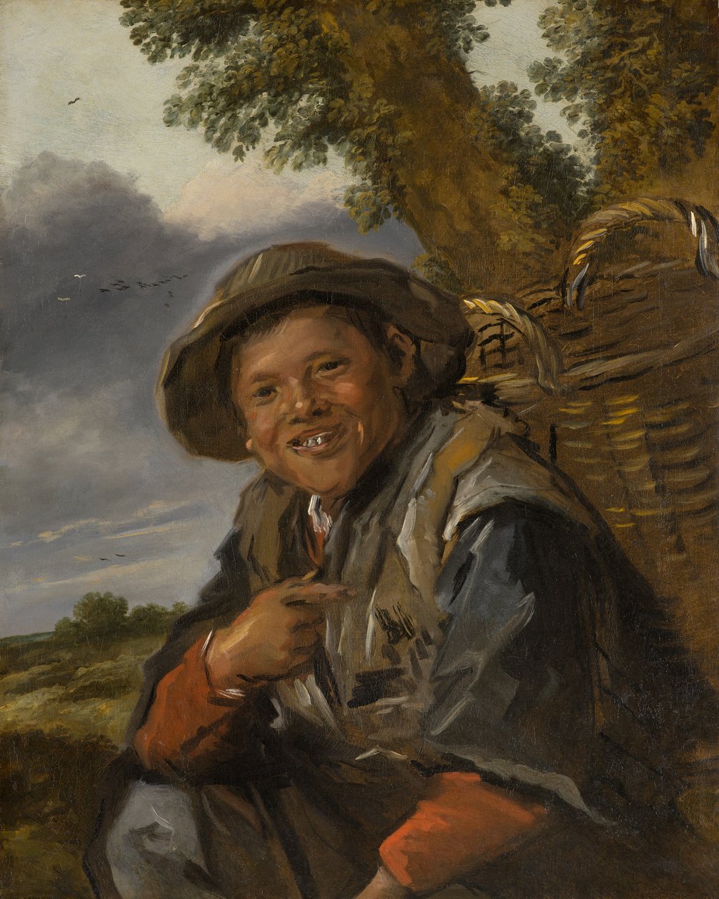 Egy Fisherboy, 1635-1645 körül (vagy később) (olaj, vászon) alkotó: Frans Hals