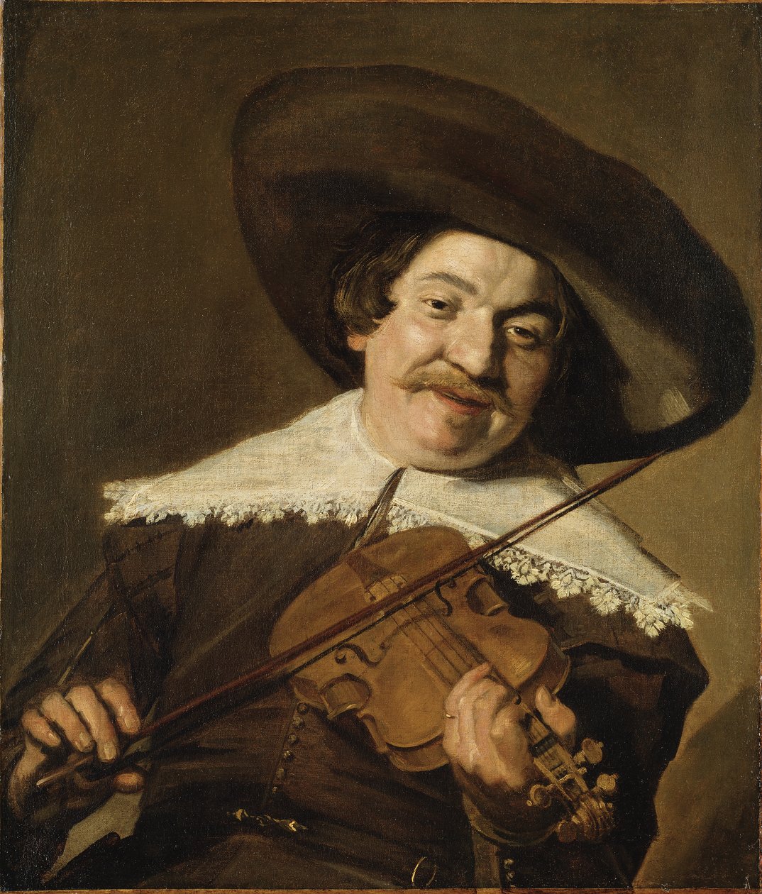 Daniel van Aken hegedül, 1640 körül (olaj, vászon) alkotó: Frans Hals