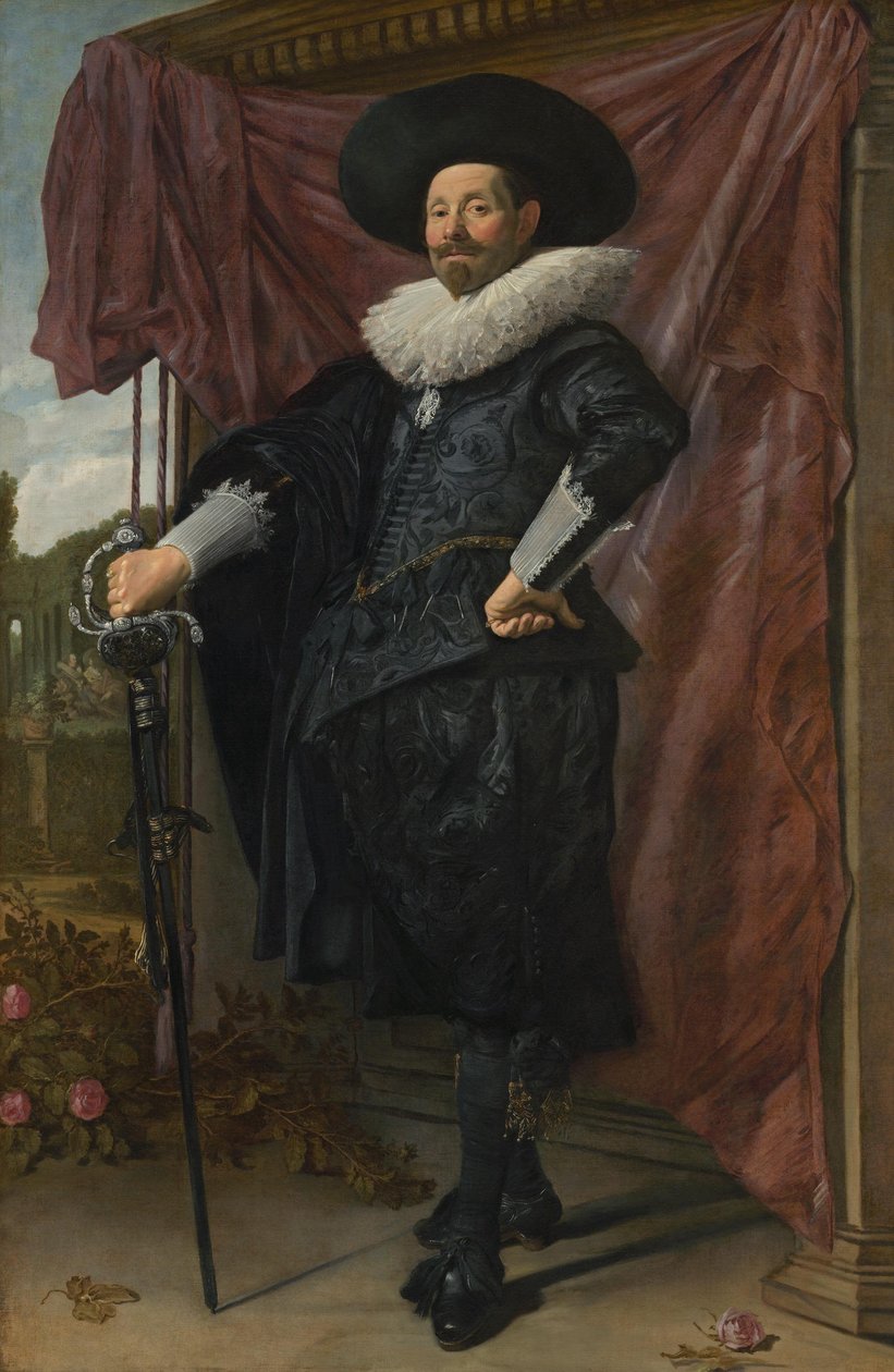 Holland: Willem van Heythuysen pózol egy karddal alkotó: Frans Hals