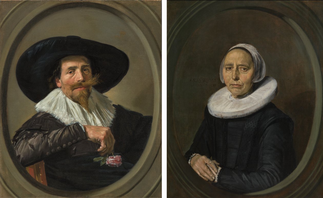 Frans Hals - Házaspár Pieter Dircksz Tjarck és felesége l20022-b668k-függők alkotó: Frans Hals