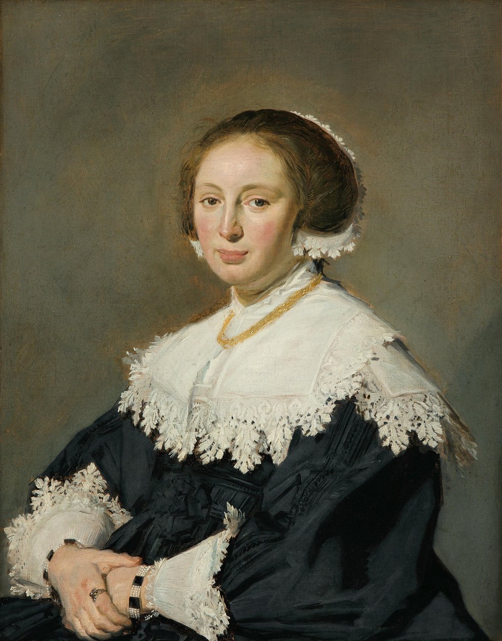 Német: Bildnis einer Frau Portrait of a Woman (Egy nő portréja) alkotó: Frans Hals