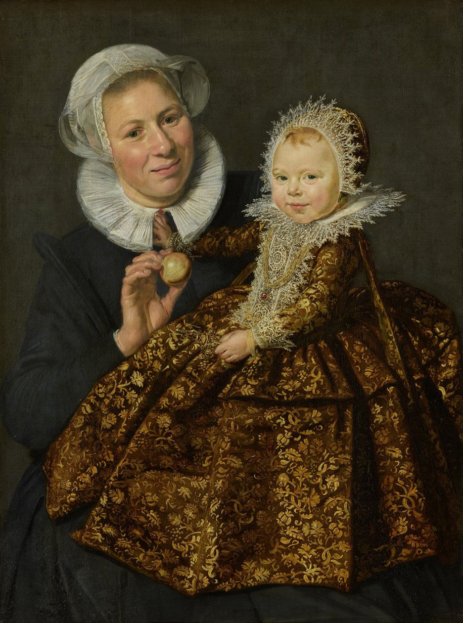 Német: Catharina Hooft mit ihrer Amme Catharina Hooft with her Nurse (Catharina Hooft és ápolónője) alkotó: Frans Hals