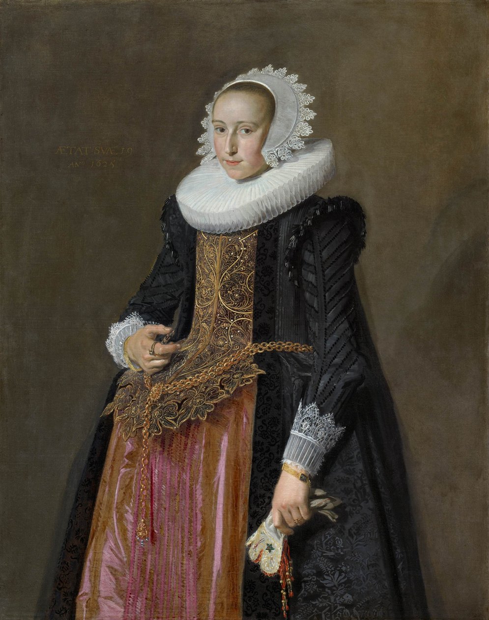 Aletta Hanemans portréja (1606-1653) alkotó: Frans Hals