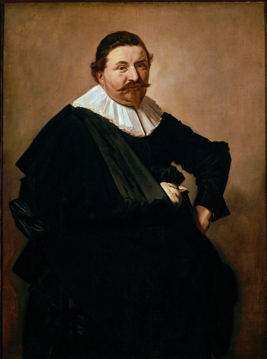 Lucas de Clercq belga szövőtermék-kereskedő portréja. Frans Hals (1580-1666) festménye, 1627 körül. Olaj, vászon. Mérete: 126,5x93 cm. Amszterdam, Rijksmuseum alkotó: Frans Hals
