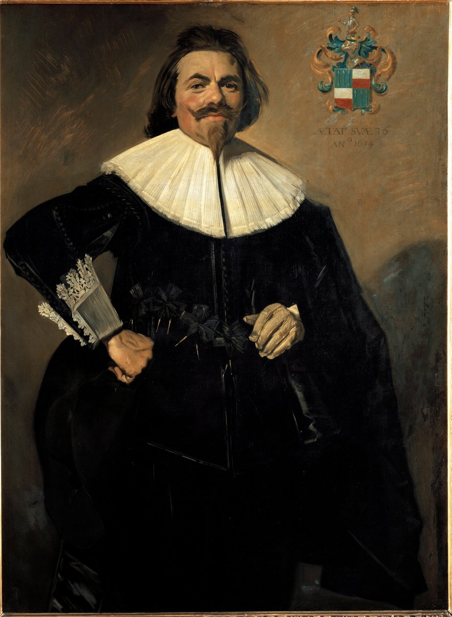 Tieleman Roosterman holland kereskedő portréja (festmény alkotó: Frans Hals