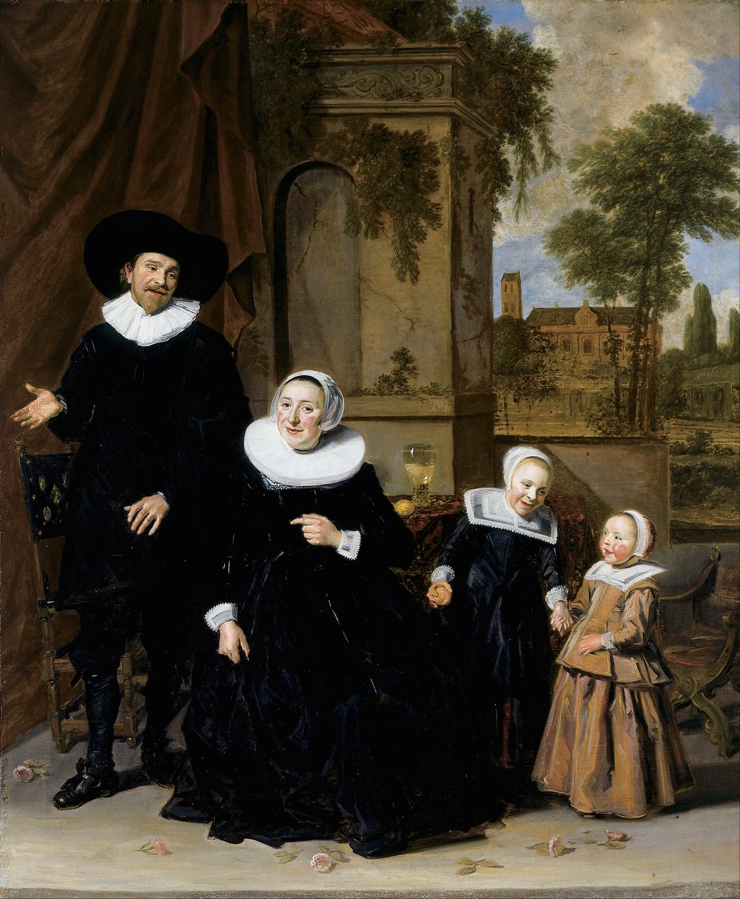 Egy holland család portréja alkotó: Frans Hals