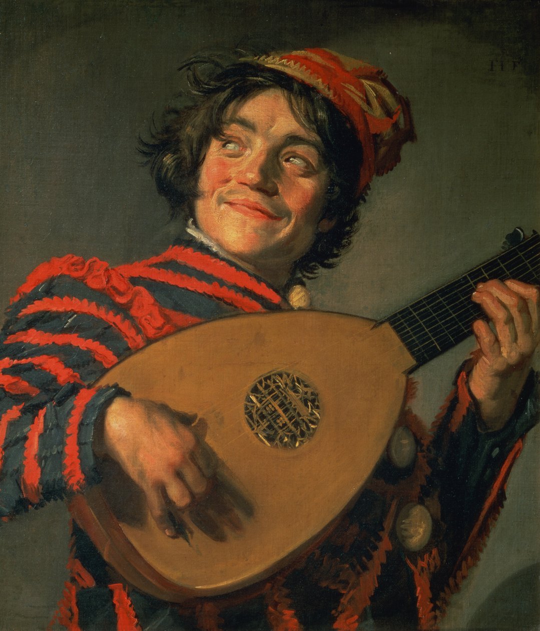 Egy bolond lanttal portréja alkotó: Frans Hals