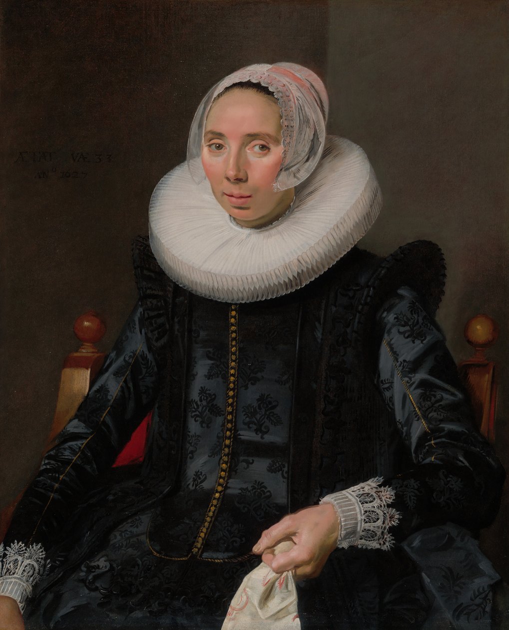 Egy hölgy portréja, 1627. alkotó: Frans Hals