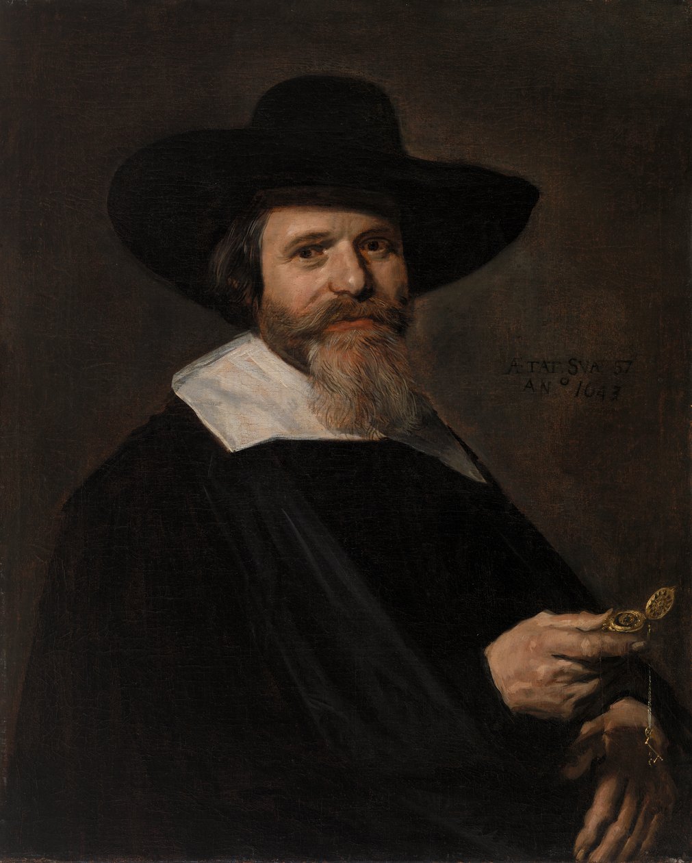Portré egy férfiról, aki órát tart alkotó: Frans Hals