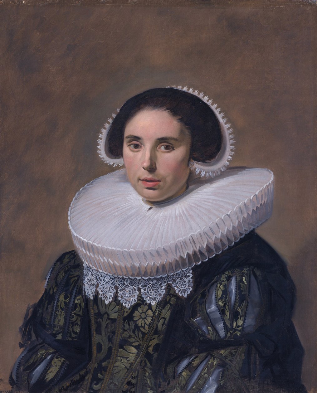 Női portré, valószínűleg Nicolaes Hasselaer (Q15429895) (1594-1667). Nicolaes Hasselaer második felesége. alkotó: Frans Hals