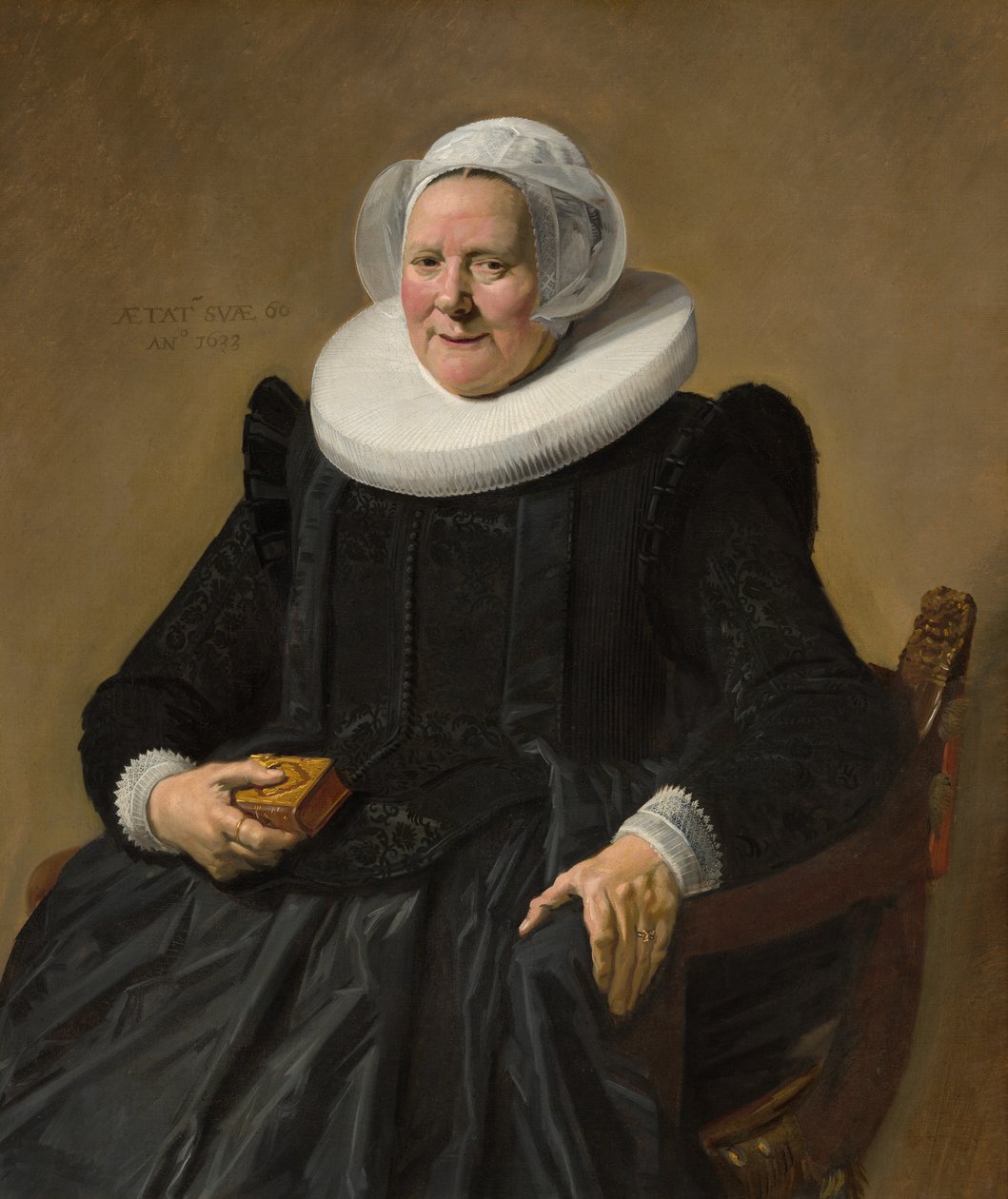 Idős hölgy portréja, 1633. alkotó: Frans Hals