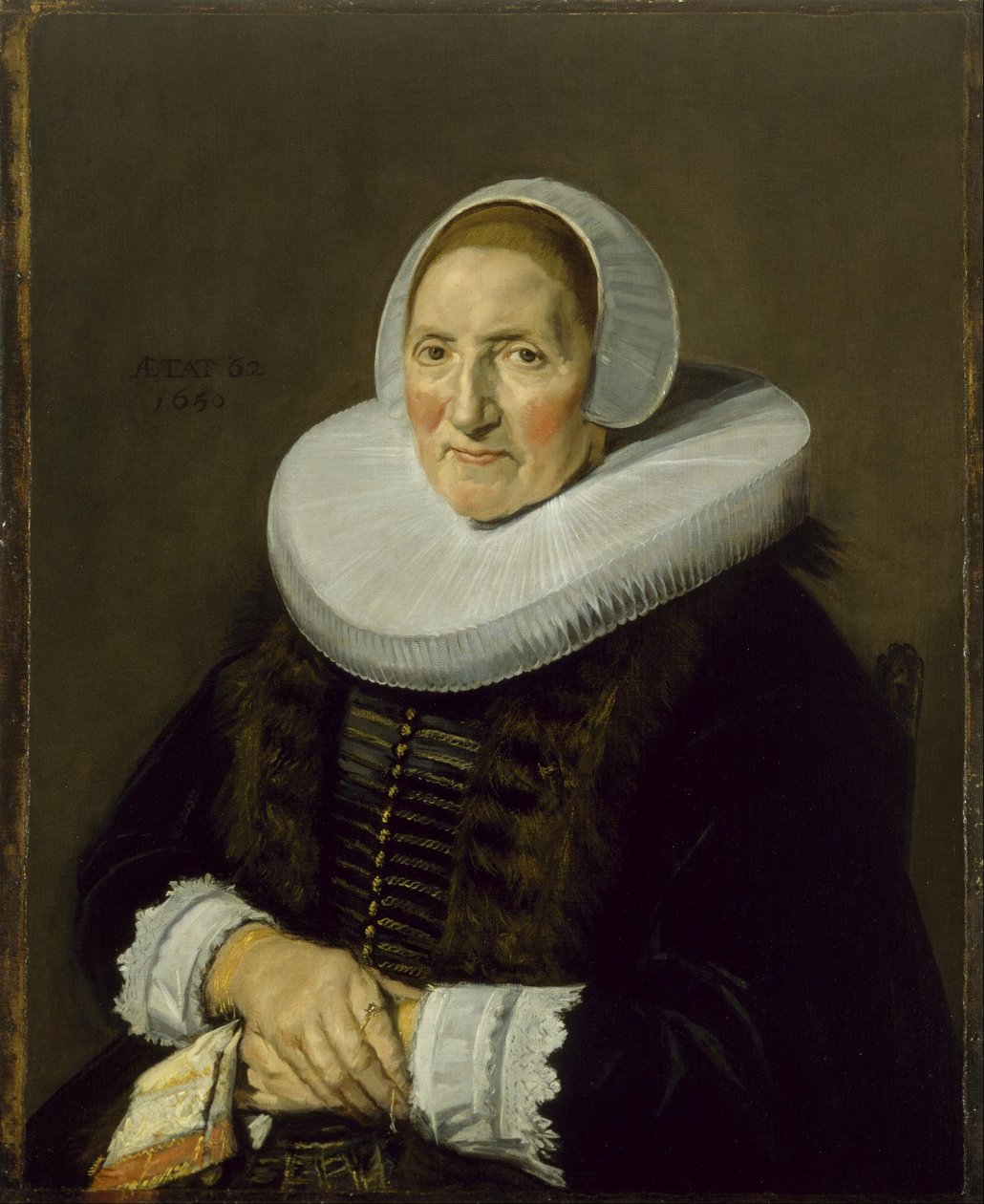Egy idős nő portréja alkotó: Frans Hals