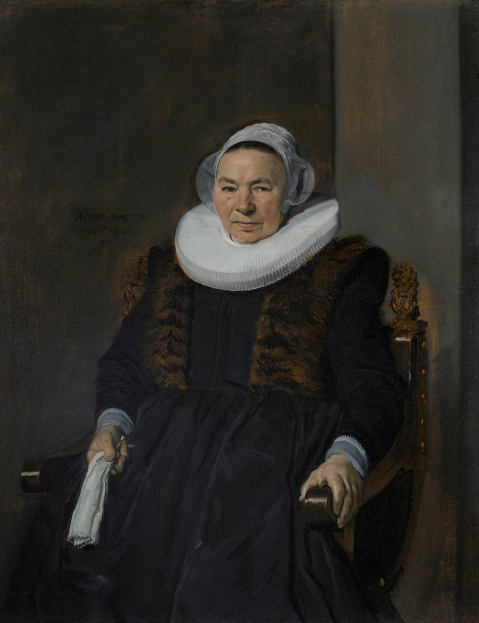 Egy idős nő portréja, hagyományos nevén Mevrouw Bodolphe alkotó: Frans Hals