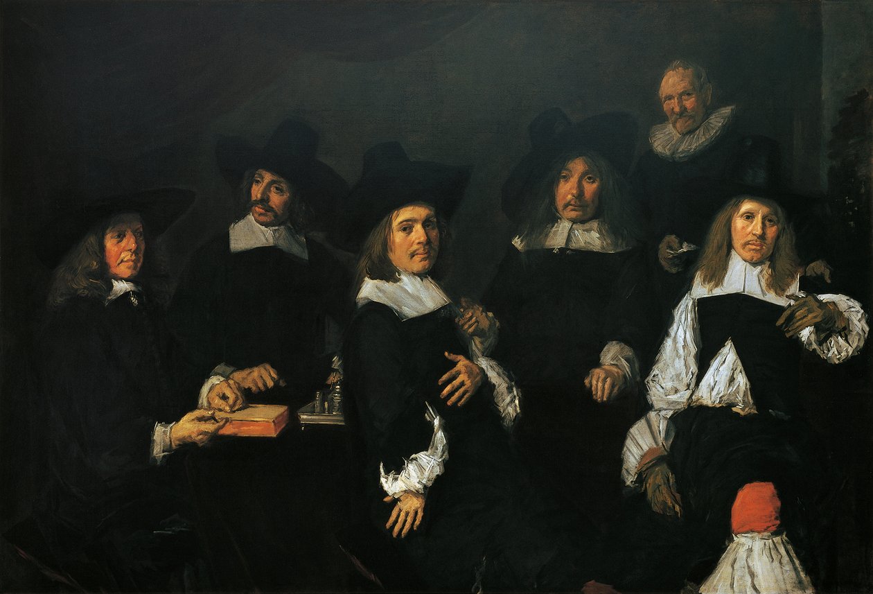 A harlemi öregek alamizsnája régensei alkotó: Frans Hals