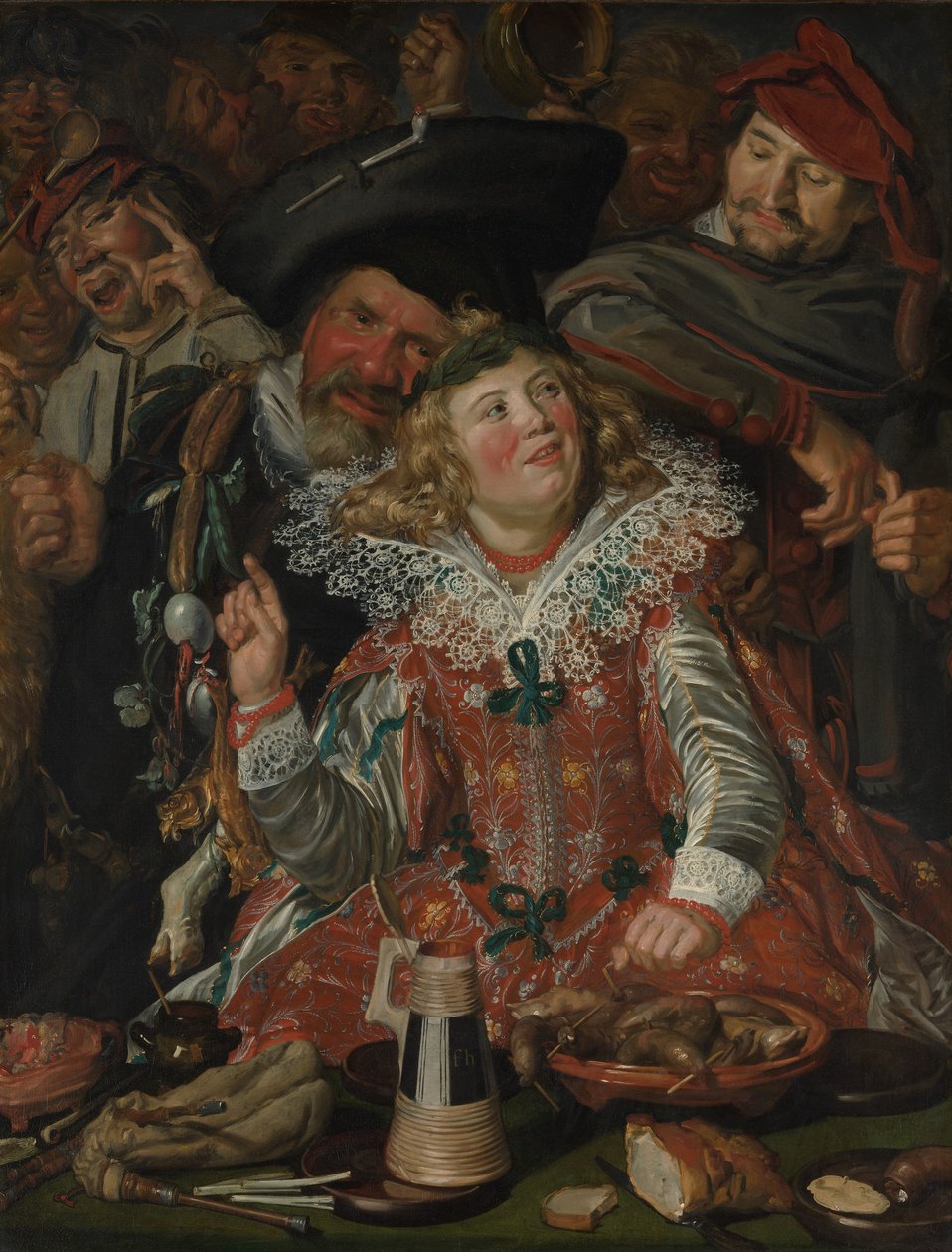 Shrovetide Revelers (The Merry Company) 1615 körül (olaj, vászon) alkotó: Frans Hals