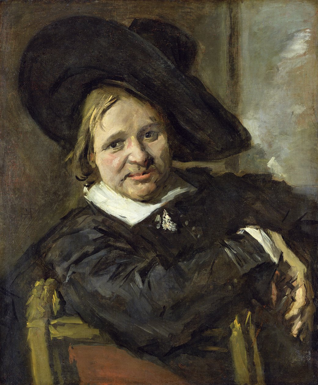 A lompos kalapos ember, 1660 után alkotó: Frans Hals