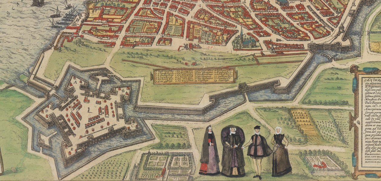 Palazzo Farnese Caprarolában, Braun és Hogenberg Civitates Orbis Terrarumjából, 1572-94. alkotó: Frans Hogenberg