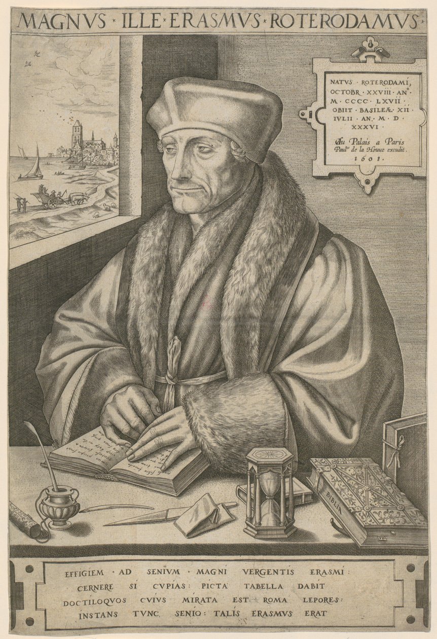 Rotterdami Erasmus portréja alkotó: Frans Huys