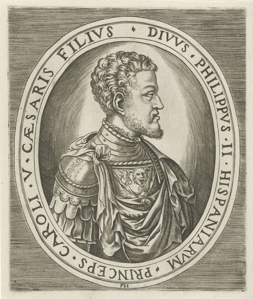 Fülöp király, Spanyolország királyának portréja alkotó: Frans Huys