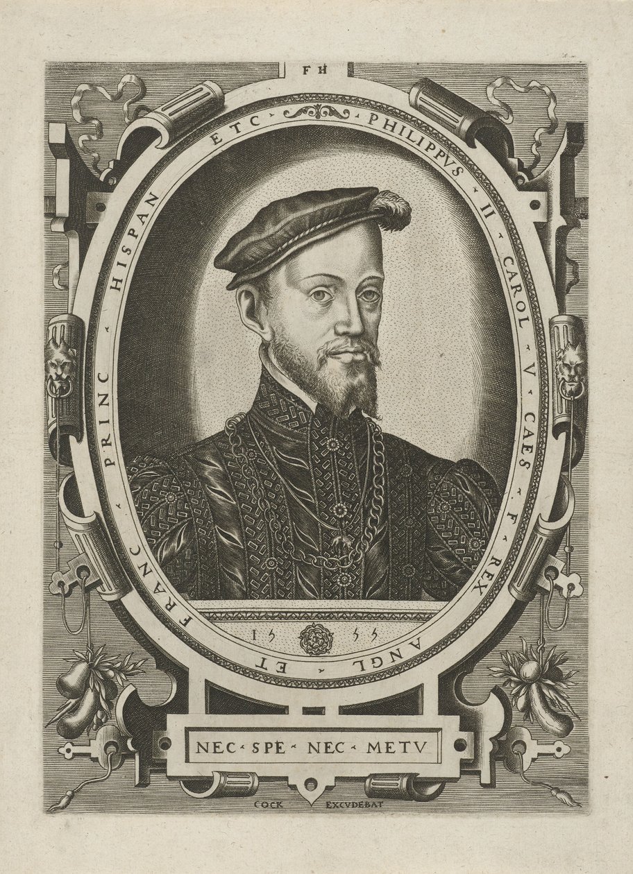 Fülöp spanyol király portréja alkotó: Frans Huys