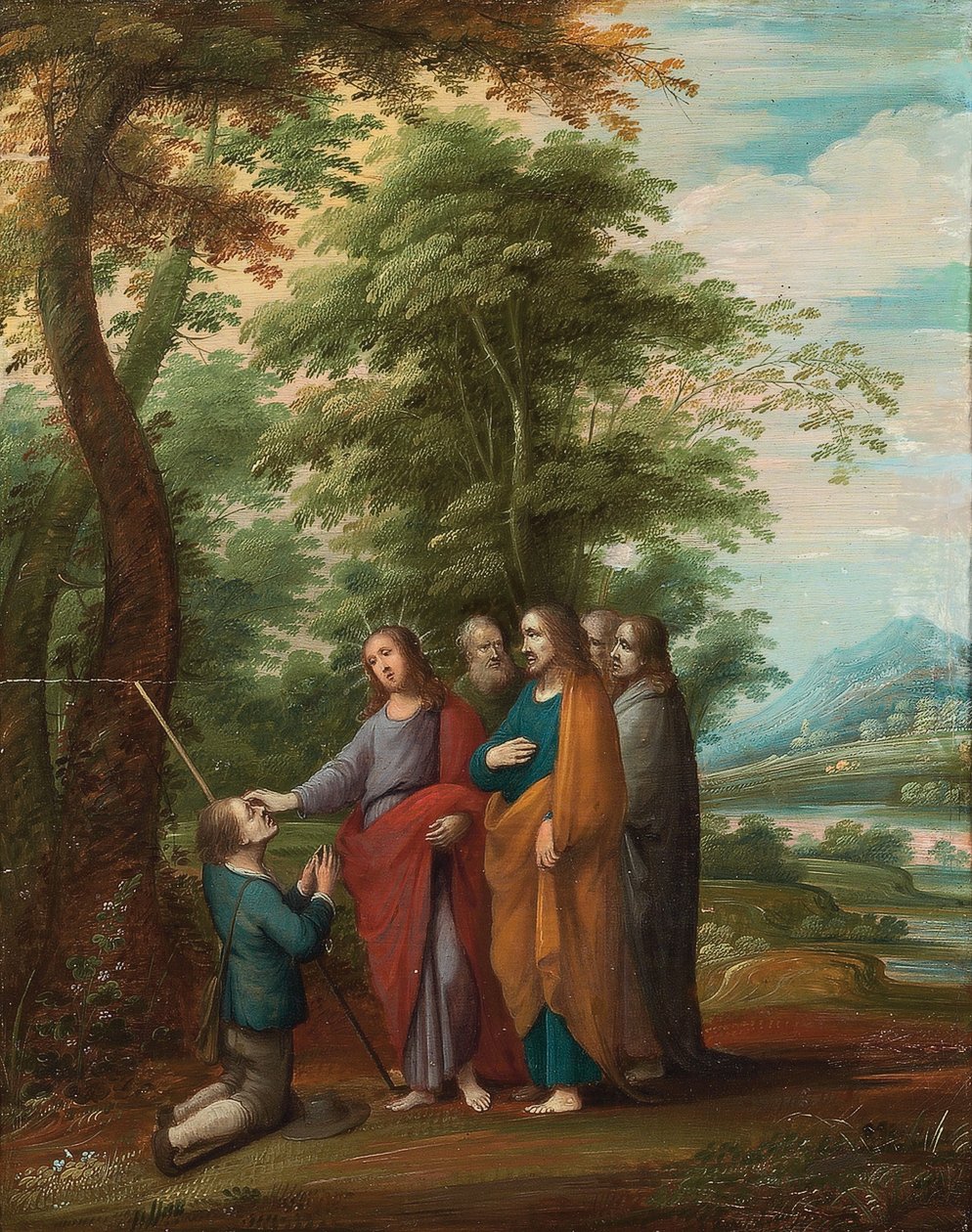 Jelenetek Krisztus életéből és tanításaiból (olaj a táblán) alkotó: Frans III (attr. to) Francken