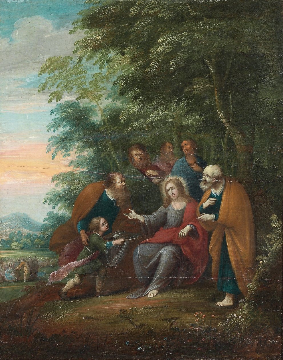 Jelenetek Krisztus életéből és tanításaiból (olaj a táblán) alkotó: Frans III (attr. to) Francken