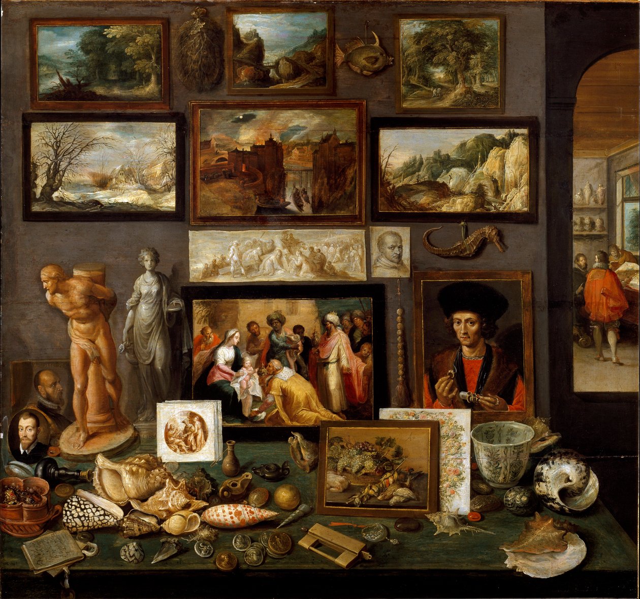 Művészeti és érdekességek kabinetje (Festészet alkotó: Frans II Francken