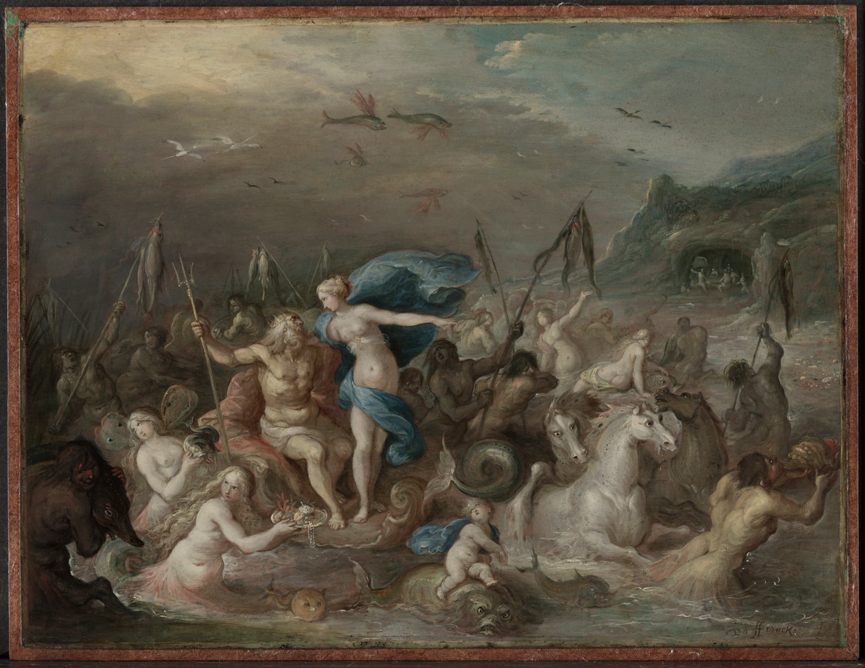 Neptunusz és Amphitrité diadala alkotó: Frans II Francken