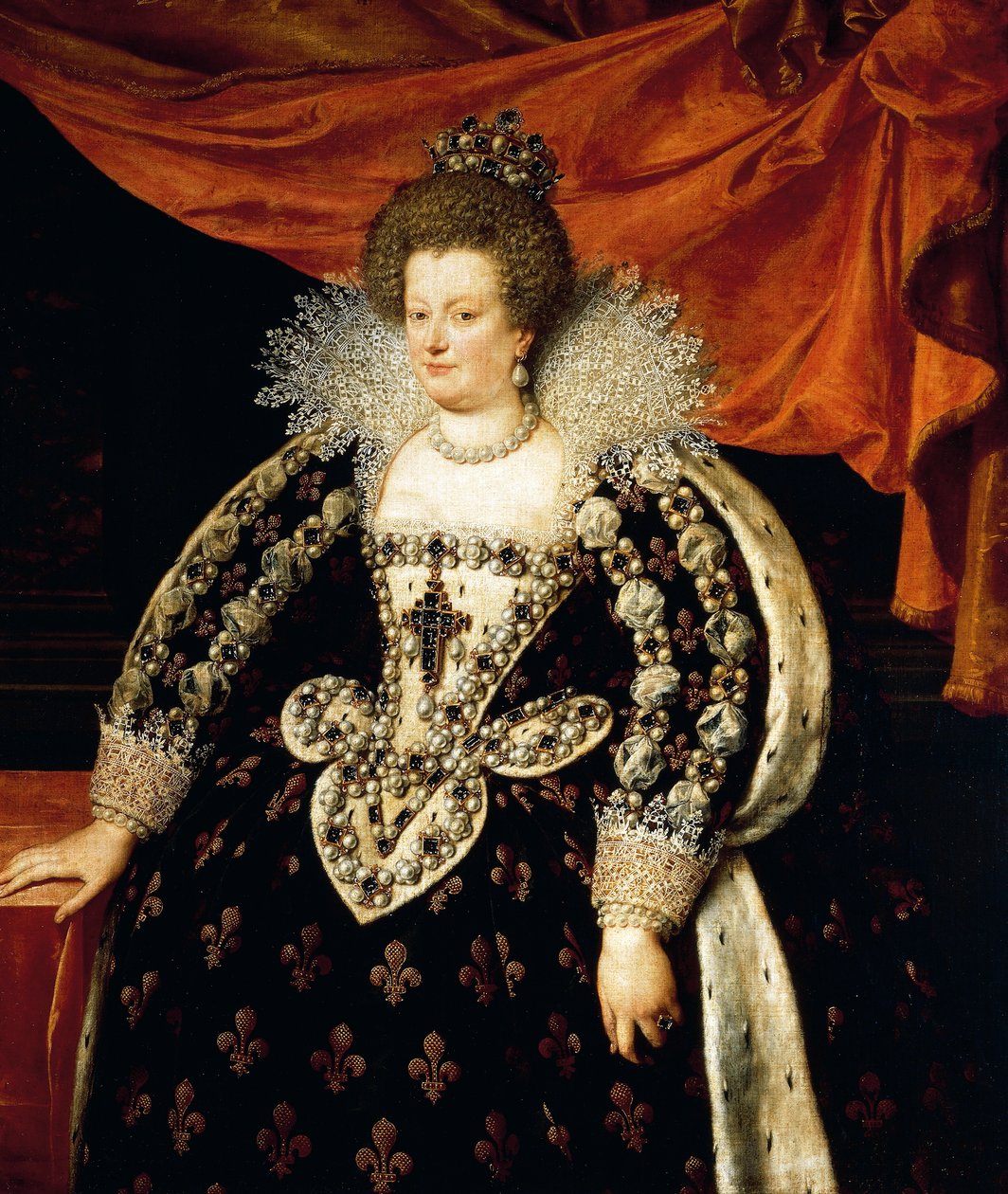 Maria de Medici (Firenze) egészalakos portréja alkotó: Frans II Pourbus